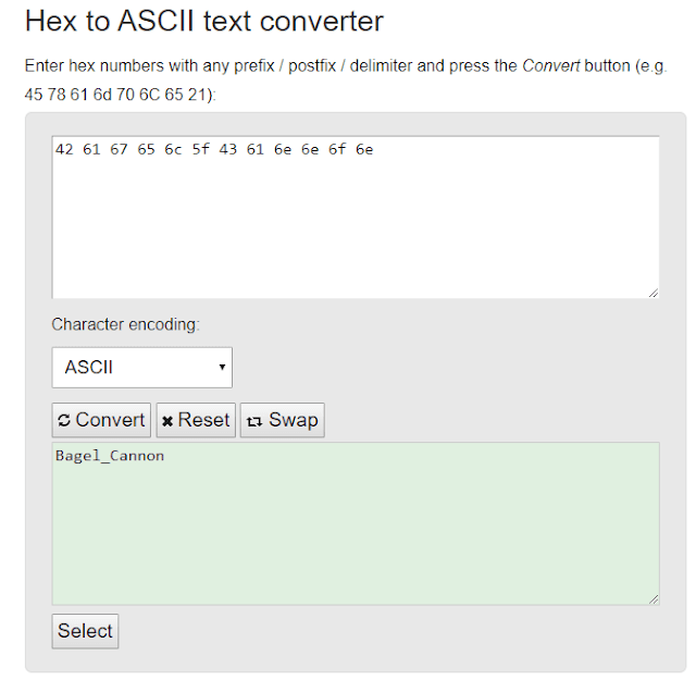 Hex to ASCII Conversion