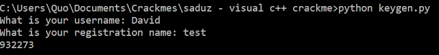 Keygen Result