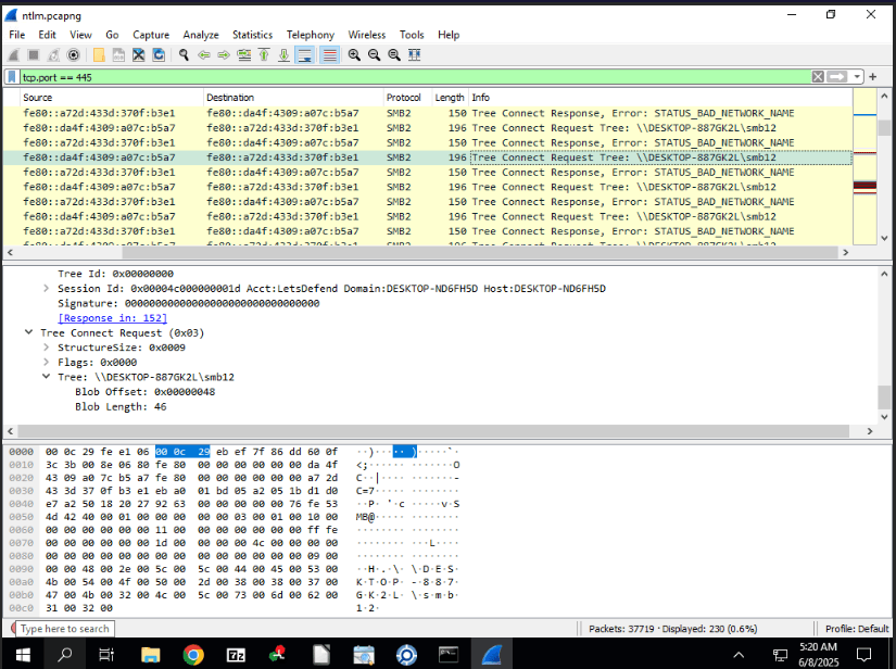 Wireshark SMB Analysis